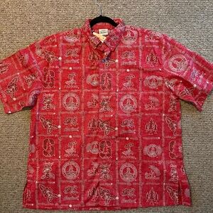 Ke Nui Hawaii clothing Vintage Stanford, Cardinal 3XL Mens short sleeve shirt